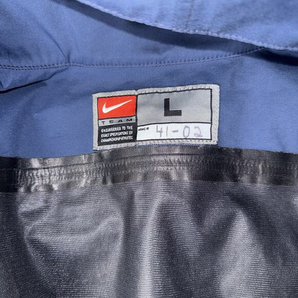 RARE PROMO Nike LG Team NC Tar Heel Jacket Detach Hood Blue Zip Snap Coat OOAC - Picture 7 of 10